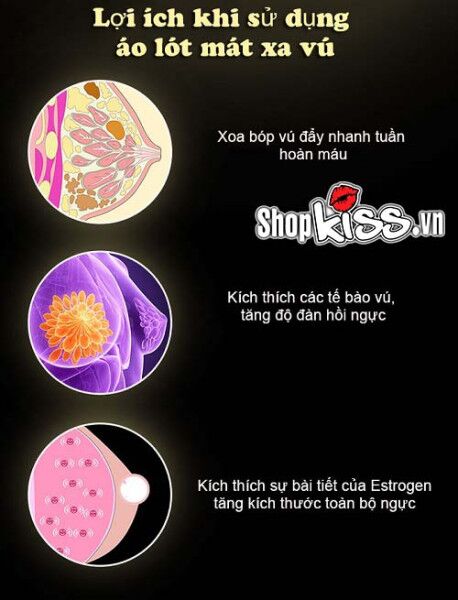 Áo lót mát xa Breast I-Smart silicon cao cấp rung đa chế độ an toàn