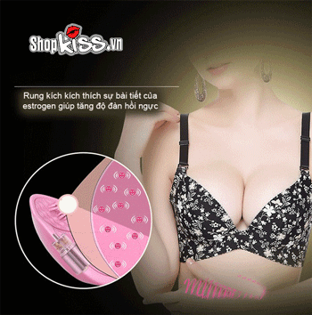 Áo lót mát xa Breast I-Smart silicon cao cấp rung đa chế độ an toàn