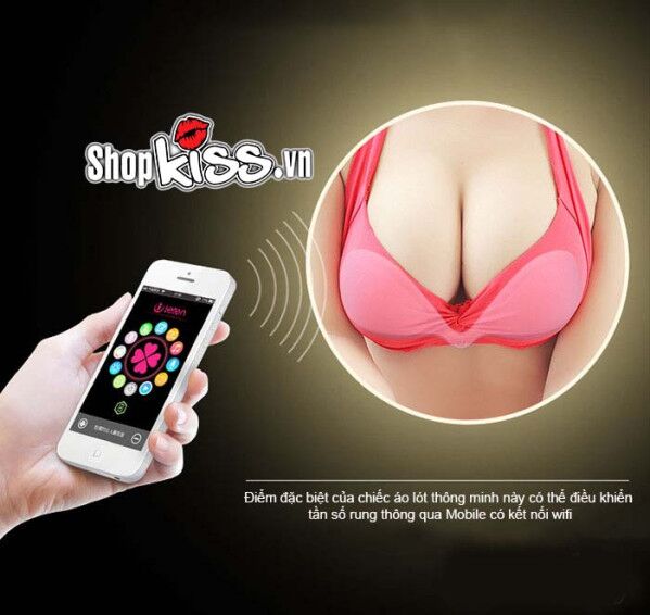 Áo lót mát xa Breast I-Smart silicon cao cấp rung đa chế độ an toàn