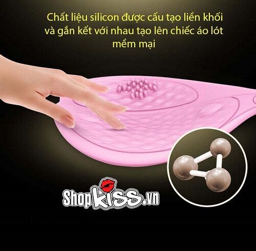 Áo lót mát xa Breast I-Smart silicon cao cấp rung đa chế độ an toàn