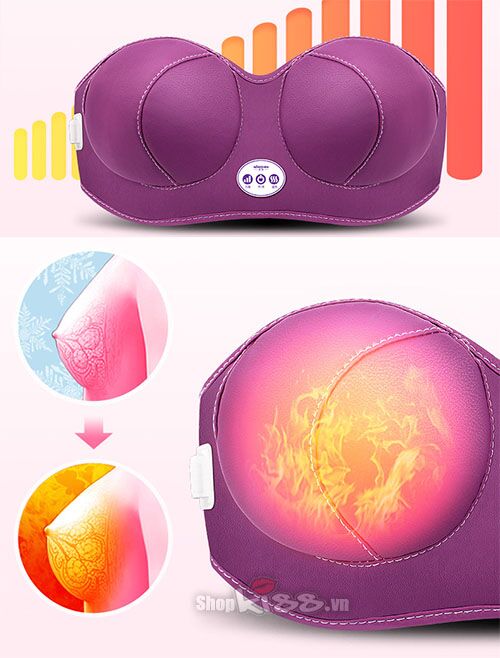 Áo ngực mát xa sưởi ấm nâng ngực kích thích phát triển vòng 1 tiện lợi