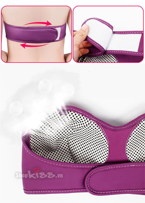 Áo ngực mát xa sưởi ấm nâng ngực kích thích phát triển vòng 1 tiện lợi