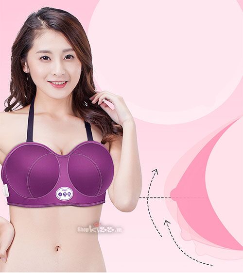 Áo ngực mát xa sưởi ấm nâng ngực kích thích phát triển vòng 1 tiện lợi