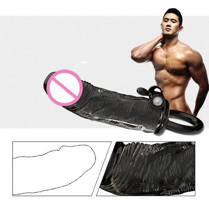 Bao cao su đôn dên dây đeo cao cấp rung mạnh kích thích cực đã