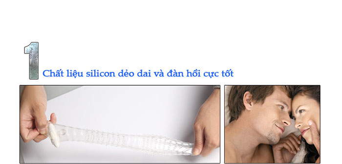 Bao cao su đôn dên CoBiiy siêu mềm vân gai rung kích thích cực đỉnh