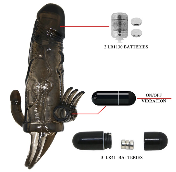 Bao cao su dozen Baile có rung dây đeo 2 đầu tăng khoái cảm cực đỉnh