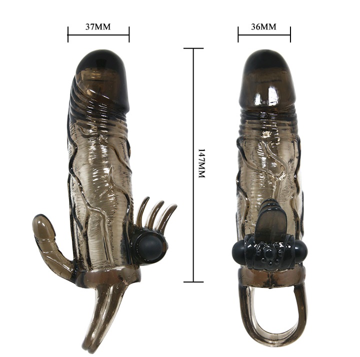 Bao cao su dozen Baile có rung dây đeo 2 đầu tăng khoái cảm cực đỉnh