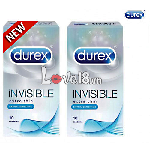Bao Cao Su Durex Invisible Mỏng Như Không Thấy Cảm Giác Tự Nhiên An Toàn