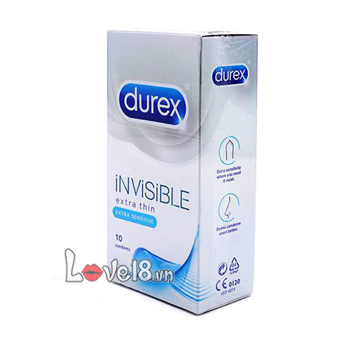Bao Cao Su Durex Invisible Mỏng Như Không Thấy Cảm Giác Tự Nhiên An Toàn