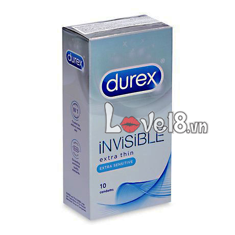 Bao Cao Su Durex Invisible Mỏng Như Không Thấy Cảm Giác Tự Nhiên An Toàn
