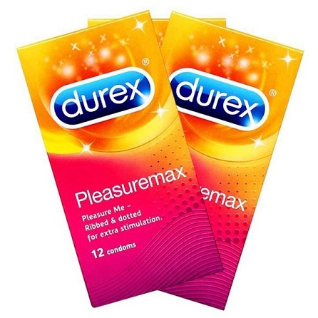 Bao cao su Durex Pleasuremax gai mềm tăng khoái cảm cực phê