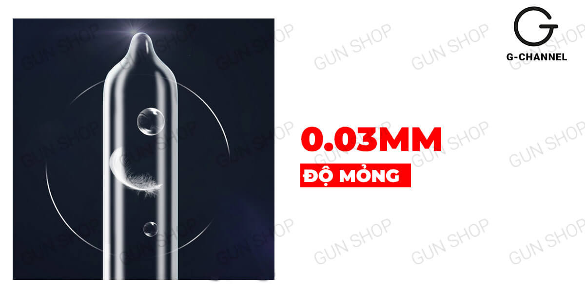 Bao cao su Runbo Gân gai lớn Hộp 6 cái Cảm giác sướng tuyệt