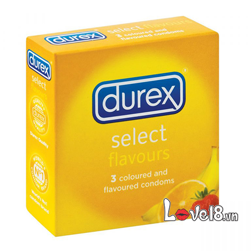Bao cao su Durex hương trái cây thơm mát an toàn tiện ích