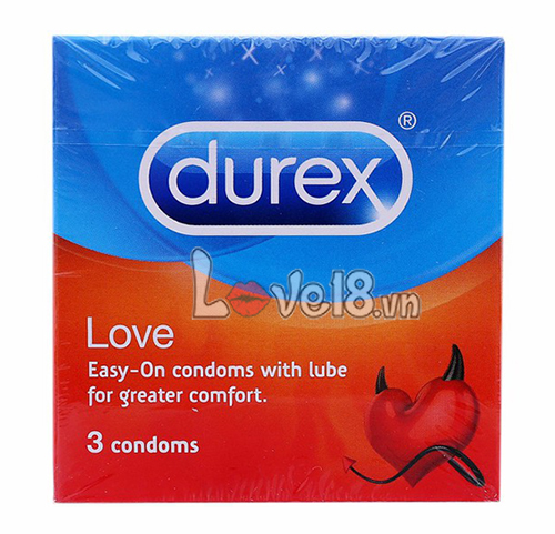 Bao Cao Su Durex Love Mỏng Bôi Trơn Mạnh Kéo Dài Thời Gian