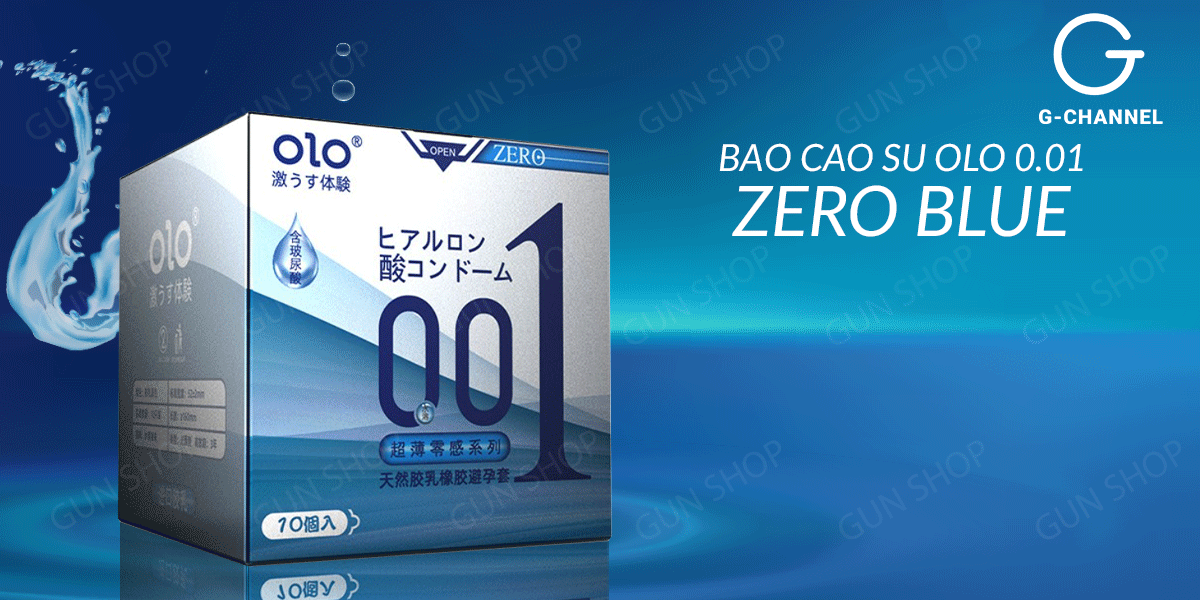 Bao cao su OLO 0.01 Zero Blue siêu mỏng gel nhiều hàng chính hãng Bao cao su OLO 0.01 Zero Blue siêu mỏng gel nhiều hàng chính hãng