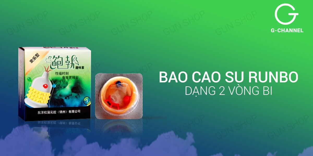 Bộ 3 hộp bao cao su Runbo gân gai lớn kích thích mạnh cảm giác