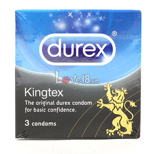 Bao Cao Su Durex Kingtex Size Nhỏ Hộp 3 Cái Giá Tốt