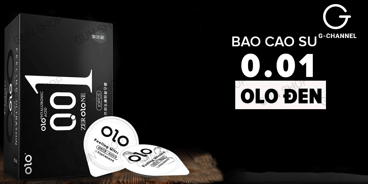 Bán Bao cao su OLO 0.01 Đen - Siêu mỏng hương vani - Hộp 10 cái tốt nhất  Bán Bao cao su OLO 0.01 Đen - Siêu mỏng hương vani - Hộp 10 cái tốt nhất