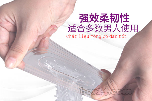 Bao cao su đôn dên gai CoBiiy silicon mềm mại tăng hưng phấn mua ngay