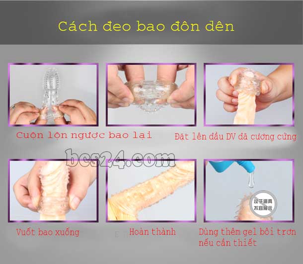 Bao cao su đôn dên gai CoBiiy silicon mềm mại tăng hưng phấn mua ngay