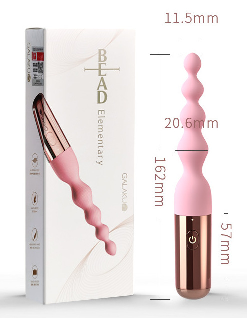 Máy rung hậu môn dạng chuỗi Bead Elementary rung 10 chế độ sạc USB Máy rung hậu môn dạng chuỗi Bead Elementary rung 10 chế độ sạc USB