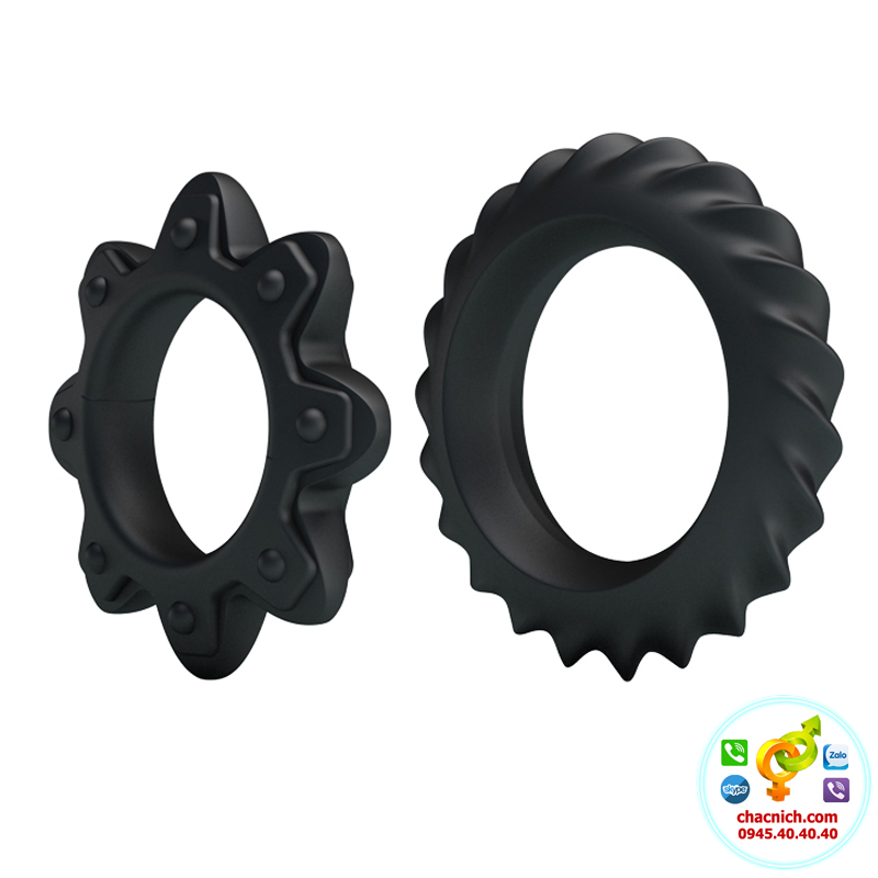 Bộ 2 Vòng Cockrings Flowering Silicone Cao Cấp Tăng Cương Cứng Nam