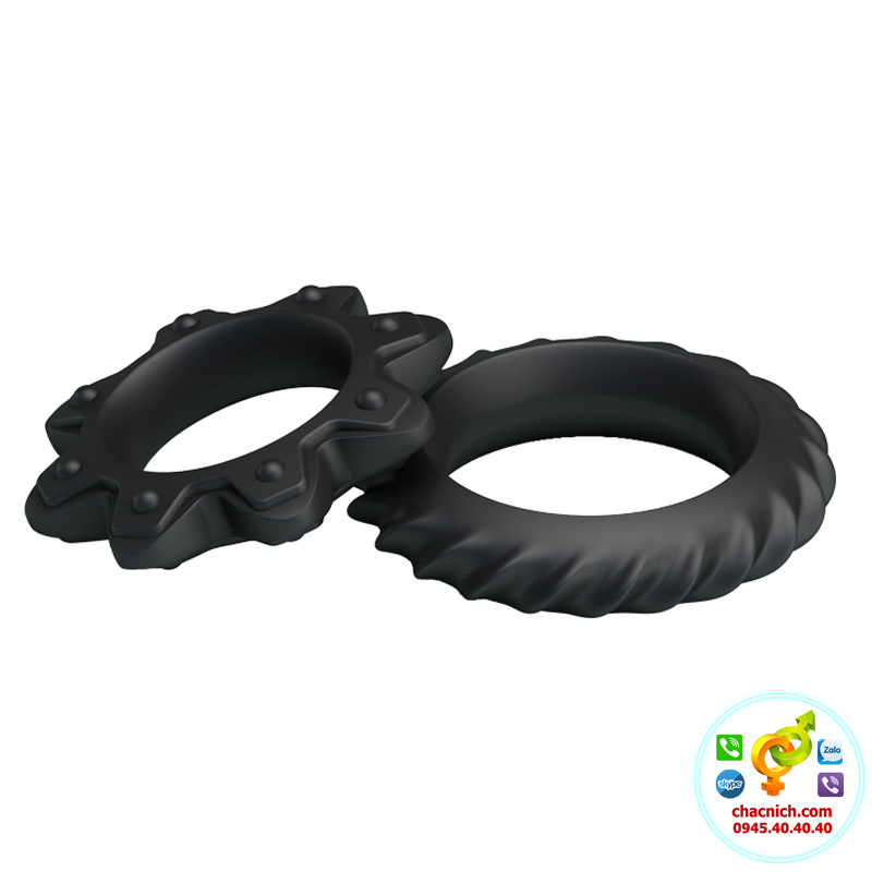 Bộ 2 Vòng Cockrings Flowering Silicone Cao Cấp Tăng Cương Cứng Nam