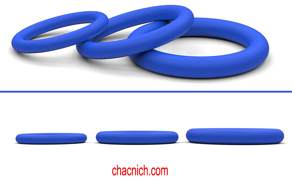  Bảng giá Bộ 3 vòng silicone đeo dương vật tăng kích thước và chống xuất sớm Loop Cockrings cao cấp