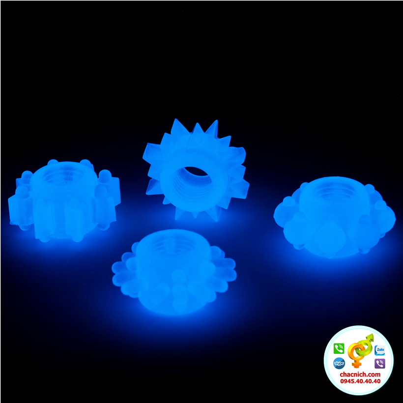 Bộ 4 vòng cockring Lovetoy Lumino Play phát sáng siêu hot Bộ 4 vòng cockring Lovetoy Lumino Play phát sáng siêu hot