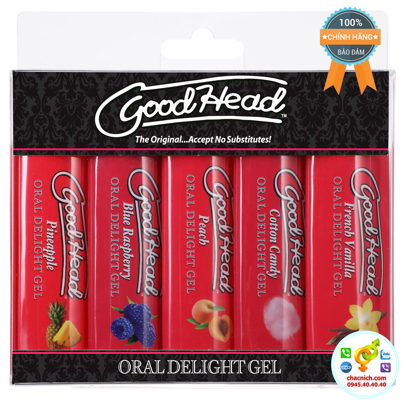 Bộ 5 gel Oral sex thơm ngon mới lạ GoodHead Mỹ tăng khoái cảm