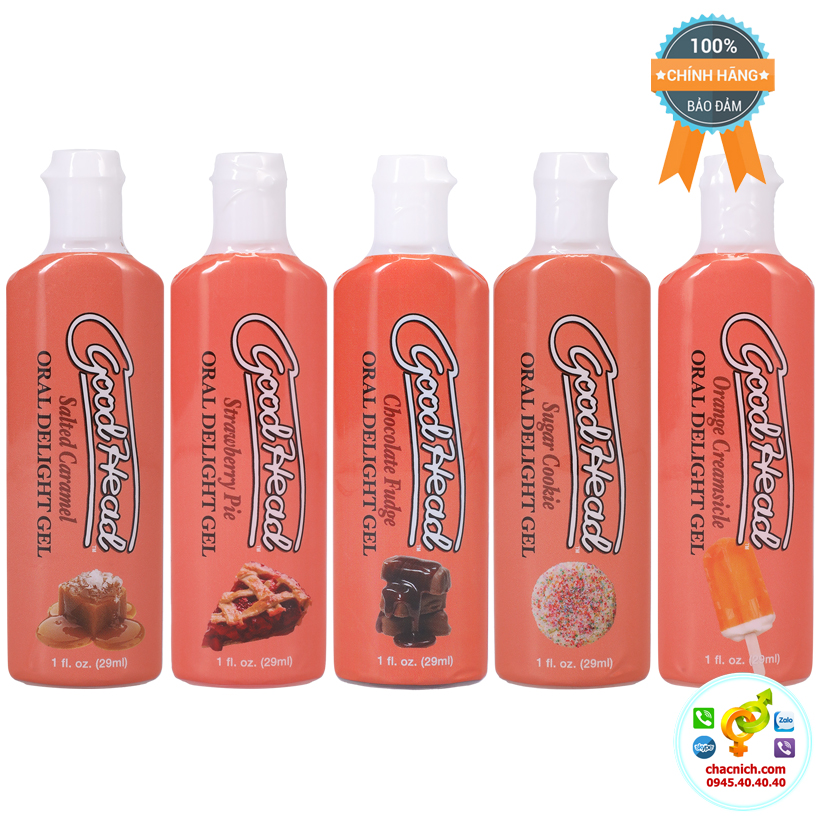 Set 5 tuýp gel bôi trơn hương kem kẹo bánh ngọt GoodHead Mỹ Set 5 tuýp gel bôi trơn hương kem kẹo bánh ngọt GoodHead Mỹ