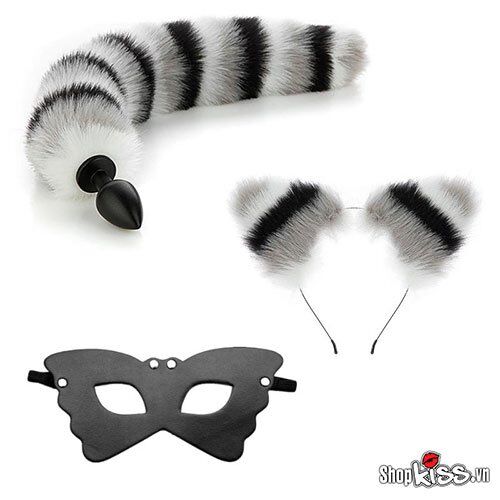 Bộ đồ chơi Cosplay 3 món nàng Chồn sexy bạo dâm kích thích