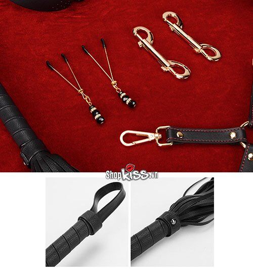 Bộ đồ chơi cosplay da cao cấp bạo dâm mặt nạ thỏ kích thích hưng phấn