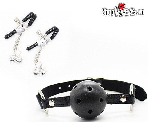 Bộ đồ chơi bạo dâm 10 món da cao cấp màu đen kích thích cực mạnh