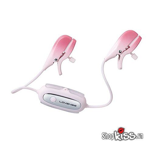Bộ kẹp núm vú rung điều khiển từ xa Lovense Gemini cao cấp