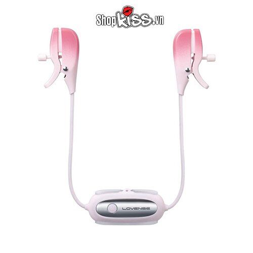 Bộ kẹp núm vú rung điều khiển từ xa Lovense Gemini cao cấp