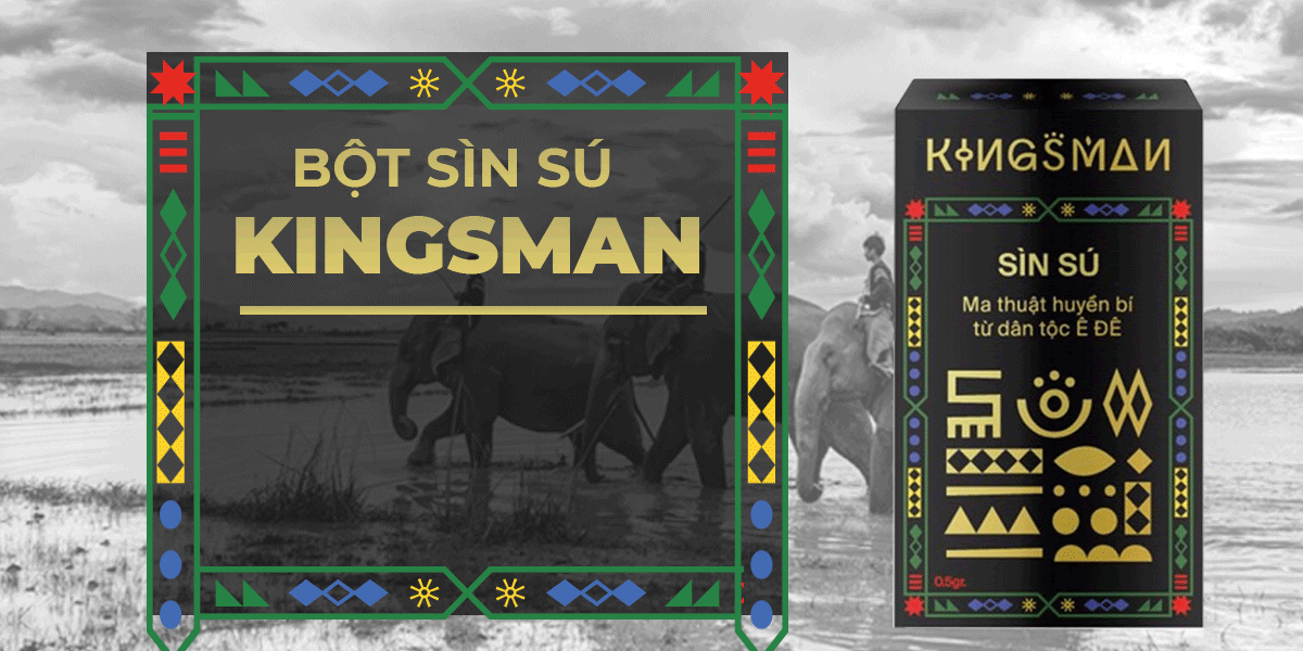 Bột sìn sú Kingsman 0.5gr tăng khoái cảm kéo dài thời gian quan hệ