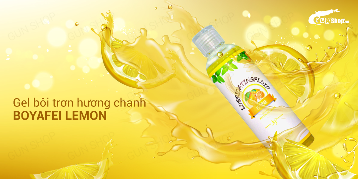 Gel bôi trơn hương chanh Boyafei Lemon 200ml an toàn thơm mát
