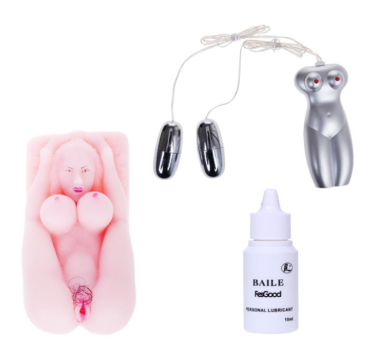 Búp bê tình dục Baile rung rên silicon cao cấp tư thế kích thích