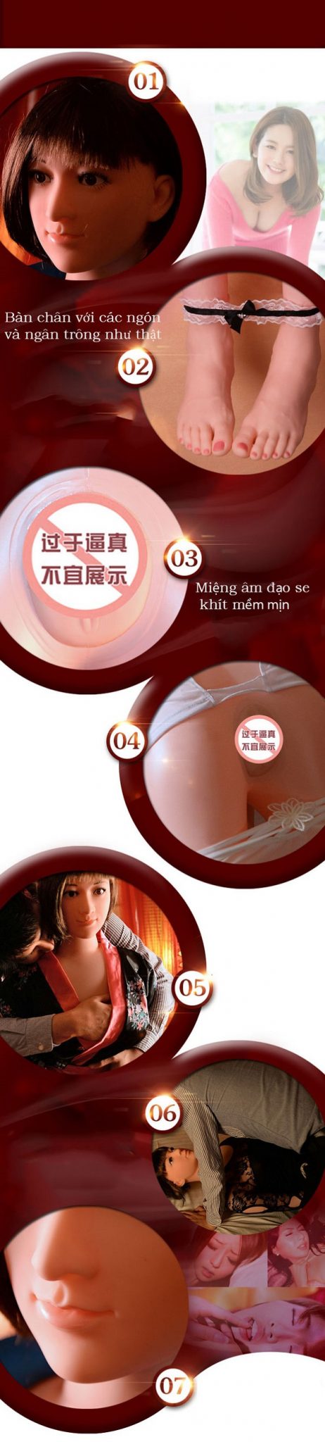 Búp bê tình dục nữ silicon mềm mịn chân thực sexy hấp dẫn