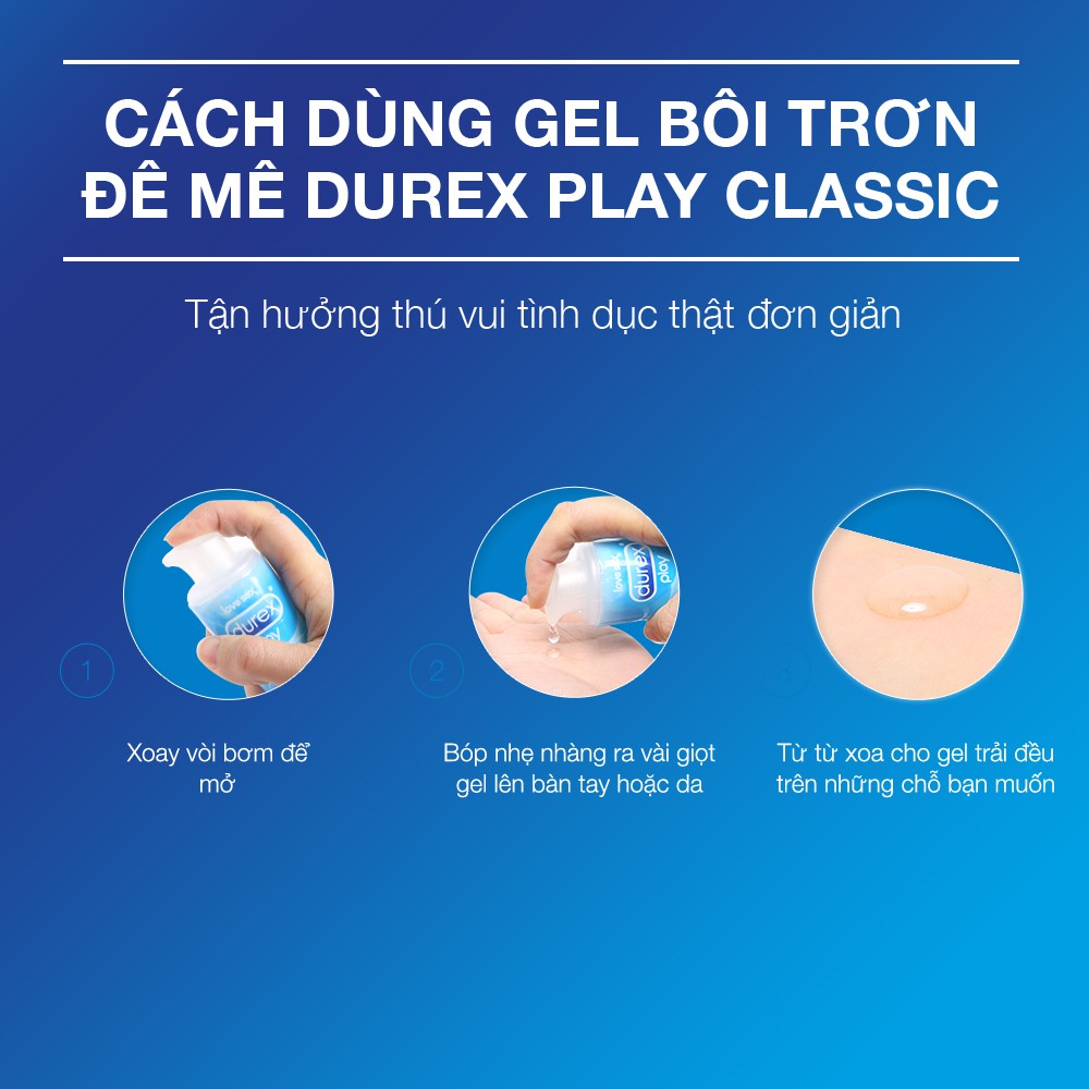 Gel bôi trơn Durex Play Classic 50ml an toàn tăng khoái cảm