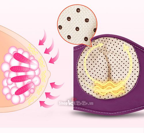 Áo ngực mát xa sưởi ấm nâng ngực kích thích phát triển vòng 1 tiện lợi