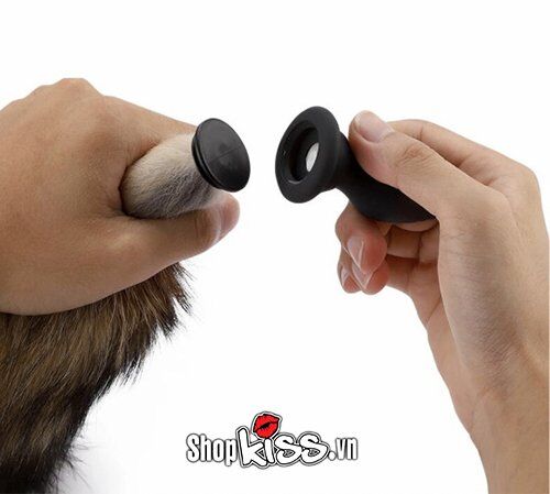 Đuôi chồn silicon rung hậu môn đồ chơi tình dục kích thích hưng phấn