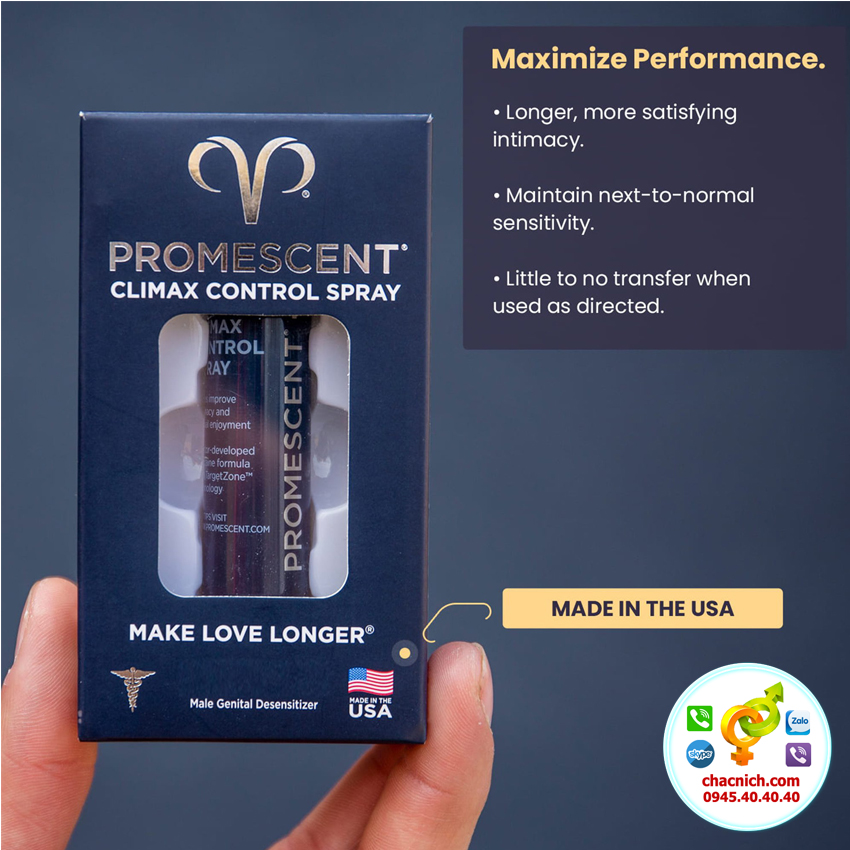 Chai Xịt Delay Promescent Cao Cấp Chính Hãng Kéo Dài Thời Gian