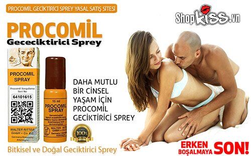 Chai xịt Procomil kéo dài thời gian quan hệ kiểm soát xuất tinh sớm