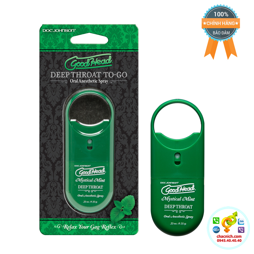 GoodHead To-Go Ống xịt thơm miệng làm tê sâu Toản thân