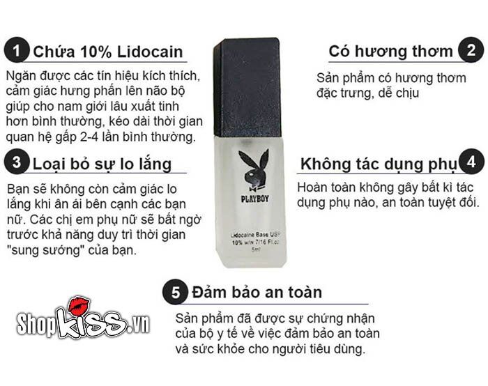 Chai xịt Play Boy kéo dài quan hệ an toàn hiệu quả cho nam