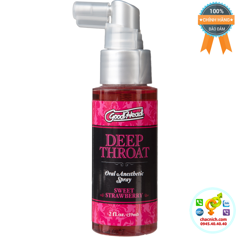 Deep Throat Spray Sweet Strawberry kích thích khoái cảm phái mạnh nhập Mỹ