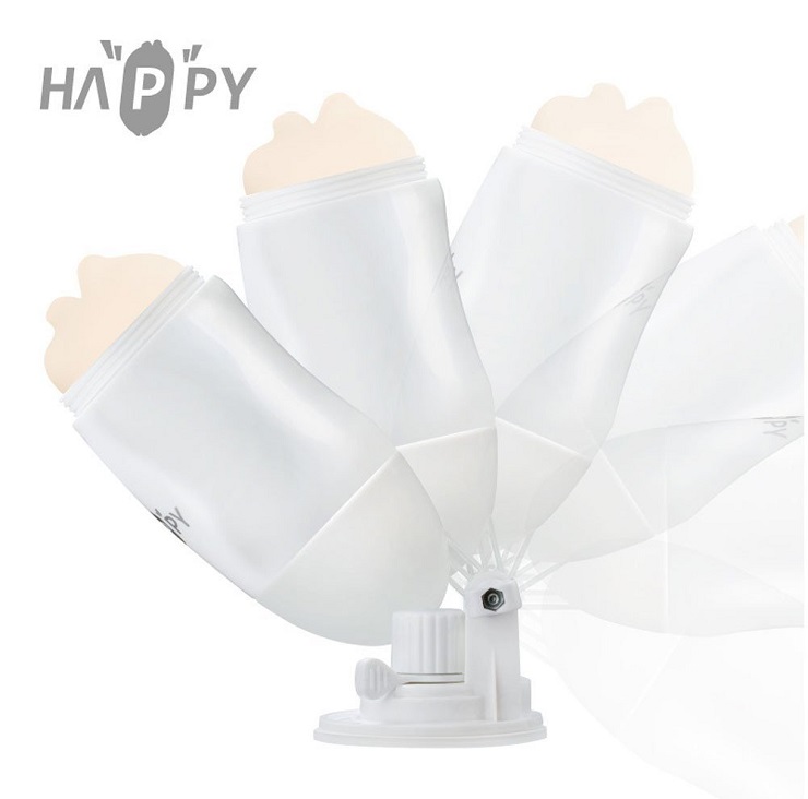 Cốc tự sướng gắn tường Happy 2 đầu 360° Siêu thực Thỏa mãn cực đỉnh