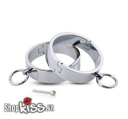 Còng tay kim loại BDSM siêu bền khóa tay an toàn kích thích cảm xúc